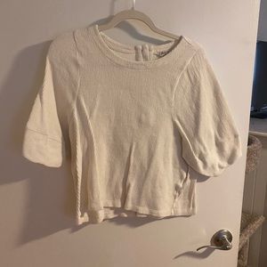 Like new Madewell basic white ribbed top